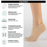 1 x RAW Customer Returns CALZITALY PACK 6 12 pairs of microfiber sneaker socks unisex, sports socks for men and women, white, skin color, black 35-40, 41-46 Made in Italy 35-40, 12 pairs - beige  - RRP €28.72