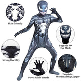 1 x RAW Customer Returns MeYuxg Children s Venom Costume, Cosplay Costumes for Children, Classic Film Costume, Action Fancy Dress Costume Bodysuit for Halloween, Christmas, Carnival 150  - RRP €27.65