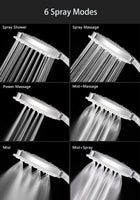 1 x RAW Customer Returns Magichome shower head, shower head with hose 1.5M, water-saving with pressure increase for higher water pressure, hand shower rain shower with 6 jet types - RRP €25.48