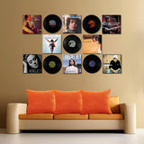 1 x RAW Customer Returns LZYKJGS Vinyl Record Retro, Pack of 8 Records Decoration Wall, Roll Music Party Decoration Record, for Decoration of Bars, Caf , Home, Party Random Pattern  - RRP €14.71