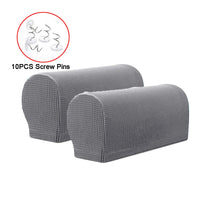 2 x Brand New Golden Apple 1 Pair Elastic Sofa Armrest Protectors Removable Light Gray - RRP €40.8