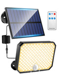 1 x RAW Customer Returns One Fire Solar Lamps for Outdoors, 190 LED 3000k Warm Light Solar Lamps for Outdoors with Motion Sensor, 3 Modes Solar Lights for Outdoors, IP65 Waterproof Solar Lamps for Outdoor Garden with Remote Control - RRP €19.99