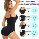 1 x RAW Customer Returns Gotoly Women s Shaping Body Shapewear Shaping Bodysuit Adjustable Shoulder Slimming Underwear Shaper Flat Stomach Slimming Shaping Bodysuit Bustier Seamless Fajas M L, Black  - RRP €23.08