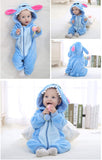 1 x RAW Customer Returns Unisex Baby Winter Romper Rabbit Tiger Sewing Animal Style Flannel Cosplay Halloween Costume Outfit - RRP €28.98