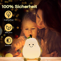 1 x RAW Customer Returns Cute Rechargeable Night Light with 7 Colors and Timer, Children s Bulb Night Light for Toddler Baby Christmas Gifts, Touch Portable LED Silicone Lamp for Children s Room - RRP €20.16