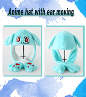 8 x Brand New Focupaja Hat With Moving Ears Plush Hat Funny Cartoon Ear Red Eyes  - RRP €82.96