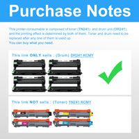 1 x RAW Customer Returns LCL Drum Compatible DR-241 DR241 DR241CL DR-241CL 4-pack Replacement for Brother DCP-9015CDW DCP-9017CDW DCP-9020CDW DCP-9022CDW HL-3140CW HL-3142CW HL-3150CDN HL-3150CD 52CDW HL-3170CW - RRP €62.23