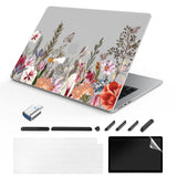 1 x RAW Customer Returns TeDaWen Compatible MacBook Air 13.6 Inch Case 2022-2024 Release Model M3 A3113 M2 A2681 Chip, Printed Pattern Hard Shell Laptop Case for MacBook Air 13.6 Inch, Plants Flowers A1 - RRP €23.7