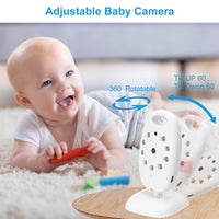 1 x RAW Customer Returns MYPIN Baby Surveillance Camera Baby Monitor with Camera Smart Baby Monitor with 2.4 LCD Screen, 2.4GHz, Infrared Night Vision, Two-Way Communication, VOX, Temperature Monitoring - RRP €51.76