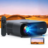 1 x RAW Customer Returns NexiGo PJ40 projector, 700 ANSI lumens, native 1080p, 4K supported, automatic vertical keystone correction, zoomable, 20W speaker, WiFi, Bluetooth 5.1, compatible with iOS, Android - RRP €298.01