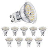 1 x RAW Customer Returns Eslas Gu10 LED Cold White CRI 90, 5W 550Lm, 6000K Cold White, Replaces 50W Halogen Lamps, 120 Degree Beam Angle, GU10 LED Reflector Lamp, Non-Dimmable, 10 Pack - RRP €24.99