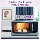 1 x RAW Customer Returns REFLYING Microwave Flower Press, Quick Drying Flowers Kit, Quick Made Pressed Plant Flowers, 6 Layers Flower Leaf Plant Press - RRP €24.78