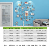 1 x RAW Customer Returns AIVORIUY Wall Sticker Tree 3D Wall Sticker DIY Family Tree Photo Wall Wall Sticker Photo Wall Sticker with Picture Frame Wall Decoration Children s Room Bedroom Living Room Decoration XL 156x190cm, Mirror  - RRP €47.29