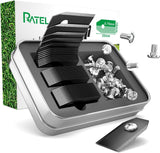 1 x RAW Customer Returns RATEL titanium blades, 45 pcs Automower blades titanium replacement blades with anti-rust titanium coating and rust-proof heavy screws, suitable for 105,310,315,320,420,430x robotic lawnmowers and much more - black - RRP €18.99