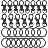 18 x Brand New 30pcs Keychain Hooks with Key Rings, Twist Locks, Lanyard, Snap Hooks, Metal Snap Clasps, Keychain for Lanyard Clip, Jewelry Making, Crafting - RRP €147.06