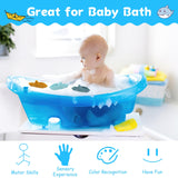 10 x Brand New Bathtub toys, pack of 3 bath toys baby from 1 2 3 years, water toys baby silicone for toddlers boys girls gifts - RRP €192.0