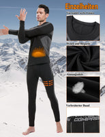 1 x RAW Customer Returns Terecey Men s Thermal Underwear Winter Thermal Set Men s Sports Functional Underwear Thermo Thermal Sets for Ski Mountain Skiing Running - RRP €26.94