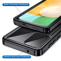 1 x RAW Customer Returns Beeasy for Samsung Galaxy A52s 5G Case, IP68 Waterproof Outdoor Cell Phone Case Samsung A52 4G 5G 360 Degree Protective Case with Screen Protector, Shockproof Dustproof Dropproof Bumper Case, Black - RRP €25.21