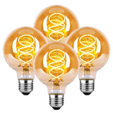 1 x RAW Customer Returns BNITITU E27 LED vintage light bulb, dimmable vintage light bulb E27 4W G80 E27 LED warm white 2700K, light bulb E27 vintage Edison LED E27 ideal for nostalgia and retro lighting - amber - 4 pieces - RRP €31.25