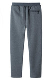 1 x Brand New KTWOLEN Jogging bottoms men s winter fleece warm sports trousers, sweat jogging trousers, Sherpa fleece trousers, elastic sweatpants, leisure trousers with zip pockets, A-grey, XXL - RRP €31.25