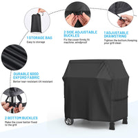 1 x RAW Customer Returns Grill cover weatherproof 105x50x103cm 600D Oxford with adjustable buckles, drastring, windproof, BBQ cover, anti-UV grill cover grill - RRP €20.56