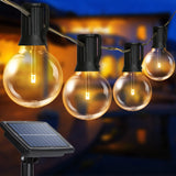 1 x RAW Customer Returns Joomer Solar Outdoor Fairy Lights 8M with 25 1 PCS G40 Fairy Lights Bulbs Outdoor 4 Modes Weatherproof Warm White Solar Fairy Lights Outdoor for Garden Patio Terrace Party Weddings Decoration - RRP €34.27