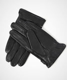 1 x Brand New YISEVEN Men s Leather Gloves Touchscreen Lined Winter Warm Elegant Business Smartphone Driving Lambskin, Black Small 8.5  - RRP €33.26