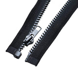 2 x Brand New Sawoake 2pcs 5 117cm Separating Jacket Zippers for Sewing Coats Jacket Zipper Black Molded Plastic Zippers Bulk Tailor DIY Sewing Tools for Garment Bags - RRP €40.8