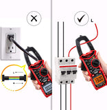 1 x RAW Customer Returns KAIWEETS HT206D Digital Professional Clamp Meter to Measure 600A AC DC Current and Voltage with 6000 Counts, Real Value, Autorange, NCV, Clamp Capacitance, Resistance, Battery - RRP €49.82