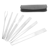 1 x Brand New ANKROYU 7Pcs Stainless Steel Pedicure File Set, Foot File Kit with Case, Pedicure Tool Set for Toenail Dead Skin Callus Removal - RRP €26.4