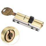 1 x RAW Customer Returns PATIKIL 32.5 42.5 80mm Total l European Double Cylinder Lock Door Cylinder Lock with 2 Renovation Keys 6 Main Keys - RRP €24.0