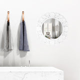 1 x RAW Customer Returns YCHMIR Circle Mirror Round Wall Mirror Vintage Wall Mirror 47.8 cm White - RRP €35.28