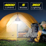 1 x RAW Customer Returns Spurtar LED Camping Lantern USB Rechargeable Camping Lantern 60W 5000 Lumens 5 Lighting Modes Portable Emergency Light Flashlight Lamp for Camping, Terrace, Garden, Barbecue, etc - RRP €15.73