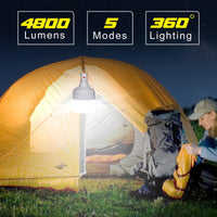 1 x RAW Customer Returns Spurtar Camping Lights 60W 5 Lighting Modes Camping Lantern Dimmable Rechargeable Battery Powered Portable for Emergency Camping Garden BBQ 2 Pack - RRP €26.54