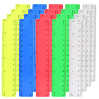 1 x Brand New 20 pieces ruler 15 cm children small colored transparent ruler primary school plastic ruler 6 inch straight ruler plastic ruler with centimeters and inches plastic rulers for students school - RRP €8.4