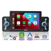 1 x RAW Customer Returns ATOTO F7WE 5 inch 1 Din Car Radio, Wireless CarPlay and Wireless Android Auto, MirrorLink, Bluetooth 5.3 Radio and Touchscreen, RDS FM AM, Voice Control, Live Rear View, F7G1A5WE - RRP €172.99