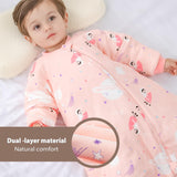 1 x RAW Customer Returns Mosebears Baby Sleeping Bag with Legs Warmly Lined Baby Sleeping Bag Removable Sleeves, Unisex Pajamas for Girls - RRP €28.61