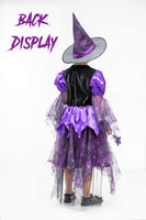 2 x RAW Customer Returns Witch Children s Costume with Lights Halloween Girls Costume Carnival Cosplay Costumes Violet Princess Dress 3-4T, Yarn Purple , 3-4 Years - RRP €48.38