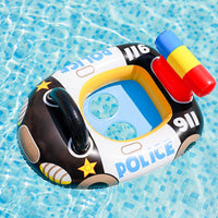 5 x Brand New MEZHEN Swimming Ring Children s Swimming Ring Police Car Swimming Pool Water Ring Baby Inflatable Air Mattress Swimming Ring Beach Party Pool Swimming Cushion Car - RRP €76.2