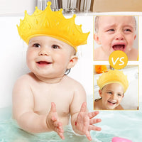 3 x Brand New Aohcae Children s Shower Cap, Shampoo Protection for Children, Adjustable Children s Hair Washing Protection, Washing Hair Without Tears, Crown Washing Hair yellow  - RRP €72.0