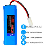 1 x RAW Customer Returns BAKTH 7.2V 4000mAh NiMH RC Battery Racing Pack for Model Cars, Airplanes, Robots Toys , High Performance RC Battery Pack Coaster as a Gift - RRP €25.56