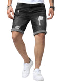 6 x Brand New Jolicloth Men s Shorts Black Jeans Summer Pants Short Denim Shorts for Men with Pockets Regular Fit S - RRP €181.2