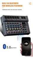 1 x RAW Customer Returns Weymic A80 Professional Mixer for Recording DJ Stage Karaoke Music Application w 99 DSP Effect USB Drive for Computer Input, XLR Microphone Jack, 48V Power 8-Channel  - RRP €59.0