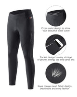 1 x RAW Customer Returns Santic Cycling Pants Women Long Padded 7 8 Cycling Shorts Cycling Leggings Tights Long Pants Seat Pad Elastic Quick-Drying Breathable Black M - RRP €37.59