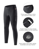 1 x RAW Customer Returns Santic Cycling Pants Women Long Padded 7 8 Cycling Shorts Cycling Leggings Tights Long Pants Seat Pad Elastic Quick-Drying Breathable Black S - RRP €37.59