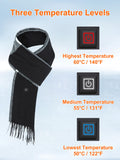 1 x RAW Customer Returns vapesoon Fashionable and warm unisex heating scarf with 5000mAh battery - ideal for walking, camping, working, Thanksgiving, Christmas and more - RRP €31.55