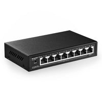 1 x RAW Customer Returns MokerLink 8 Port PoE Gigabit Managed Switch, 7 GE PoE Port, 1 GE Uplink, IEEE802.3af at, 96W Power Supply, L2 Smart Managed, Fanless Metal Ethernet Switch - RRP €55.45