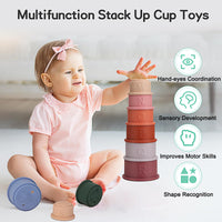 3 x Brand New Baby Toy 6 Months 1 Year, Colorful Early Learning Toys Baby Stacking Tower with Numbers, Letters Patterns to Recognize Colors and Shapes - RRP €33.84