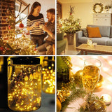 1 x RAW Customer Returns Outdoor fairy lights 50m 500 LEDs copper wire lighting LED lights with plug 8 modes outdoor indoor decoration waterproof for garden, party, room, Christmas, trees, wedding, holiday decoration, warm white - RRP €31.31