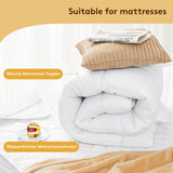 1 x RAW Customer Returns Autsel mattress protector mattress topper 90x190cm Beautiful for mattress topper up to 30 cm mattress cover suitable for allergy sufferers for support and protection from dirt White - RRP €32.45